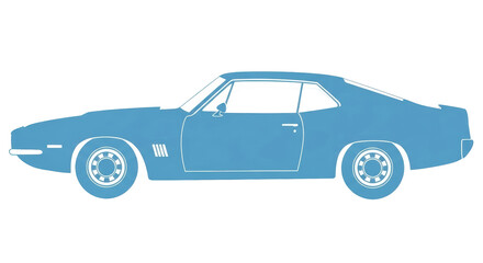 Isolated Muscle car
