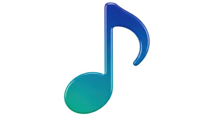 Isolated Musical note