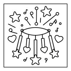 summer coloring pages vector illustration