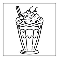 summer coloring pages vector illustration