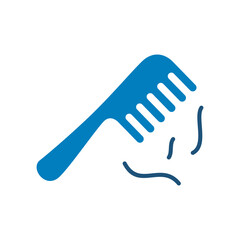 Hair damage icon vector design in trendy style