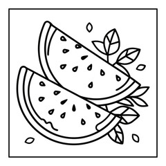 summer coloring pages vector illustration