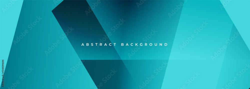 Poster blue modern wide abstract background with geometric shapes. vector illustration banner design