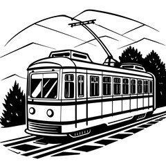 tram in the city of budapest