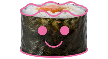 Isolated Cartoon Sushi