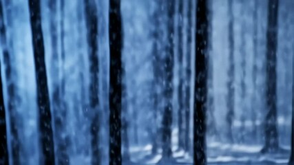 A hypnotic swirl of swirling snow crystals illuminated by ethereal moonlight in a silent winter forest. - Powered by Adobe