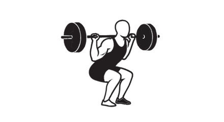 3d man lifting weights