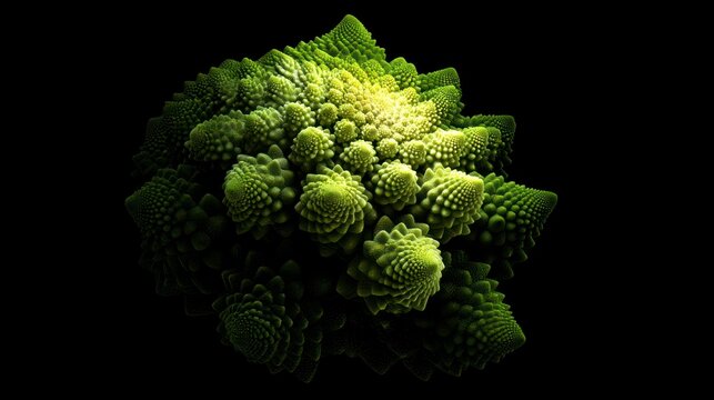Abstract romanesco broccoli pattern