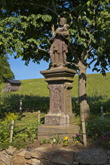 Wayside cross in Prichovice at Korenov in Czech Republic, Europe
