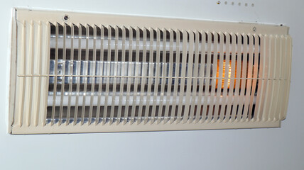 Interior view of a lamp on a passenger train in Russia highlighting travel comfort and ambiance