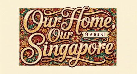 August 9 &ndash; Singapore National Day, Lettering