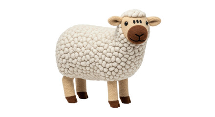 Isolated Toy Sheep