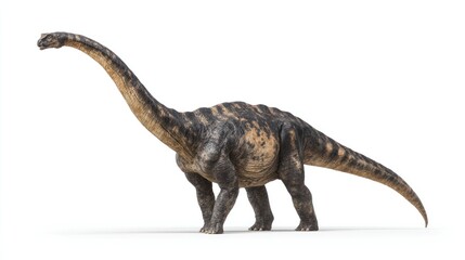Fototapeta premium 3D model of a long-necked dinosaur (1)
