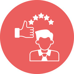 Customer vector icon in background Style 