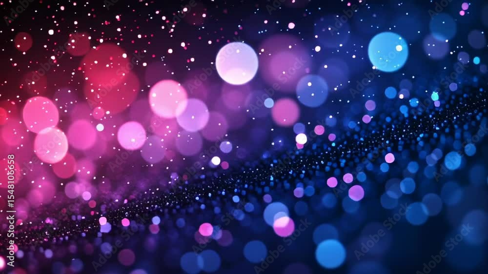Poster colorful bokeh lights create an enchanting atmosphere at a nighttime event