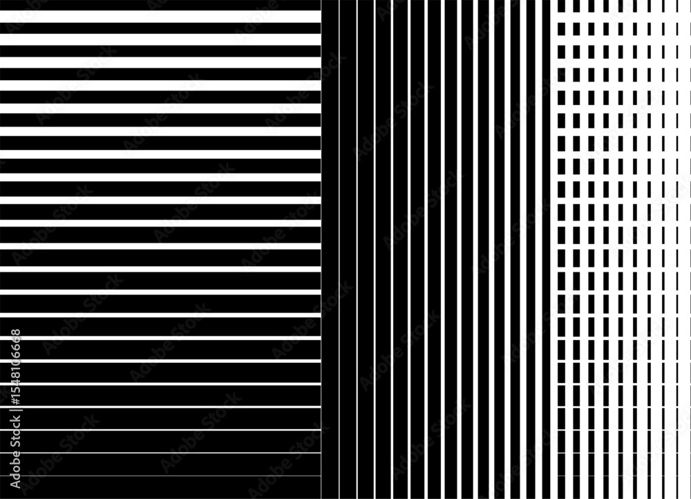 Poster vector background of black lines on a white background. modern pattern of striped geometric shapes. 