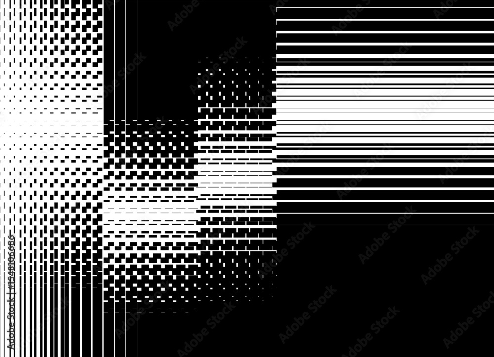Poster abstract vector background of black lines on a white background. modern pattern of striped geometric