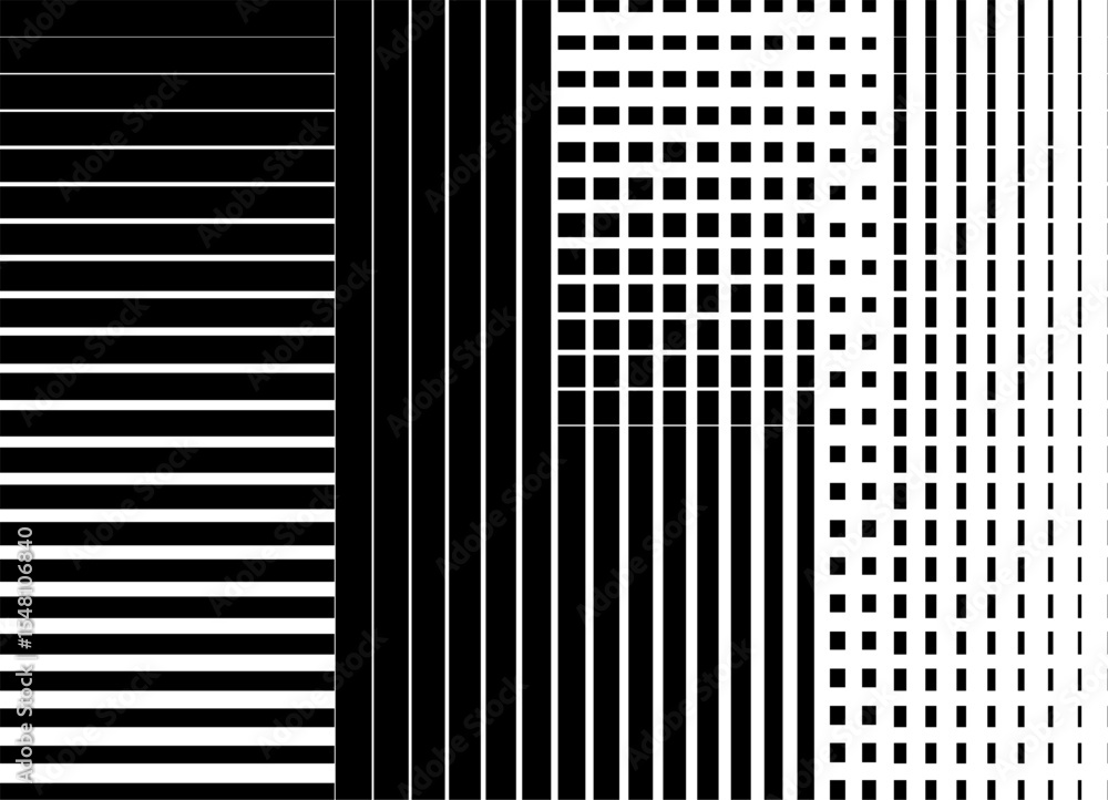 Poster abstract vector background of black lines on a white background. modern pattern of striped geometric