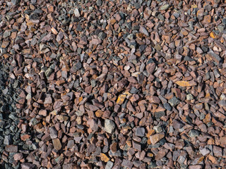 Schotter Haufen Baustelle, Steine
