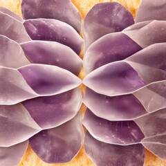 Close-Up of Unique Organic Textures in Shades of Purple and Brown