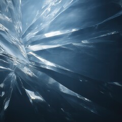 Abstract Shattered Glass Texture with Light Reflection and Depth