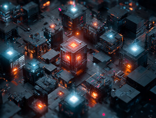 Big data technology data science analysis artificial intelligence generative ai deep learning machine learning algorithm neural flow network analytics innovation abstract futuristic, generated image