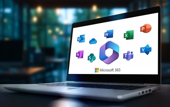 Microsoft 365 Office with programs like Outlook, Word and Excel