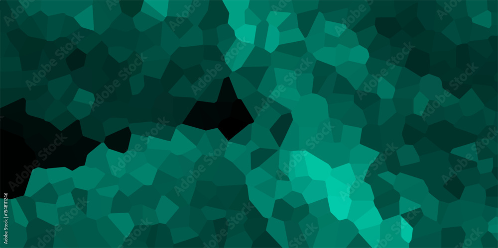 Poster 3d abstract broken glass quartz crystal retro tyles geometric pattern vonoroi diagram background. be
