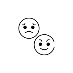 Emojies icon design with white background stock illustration