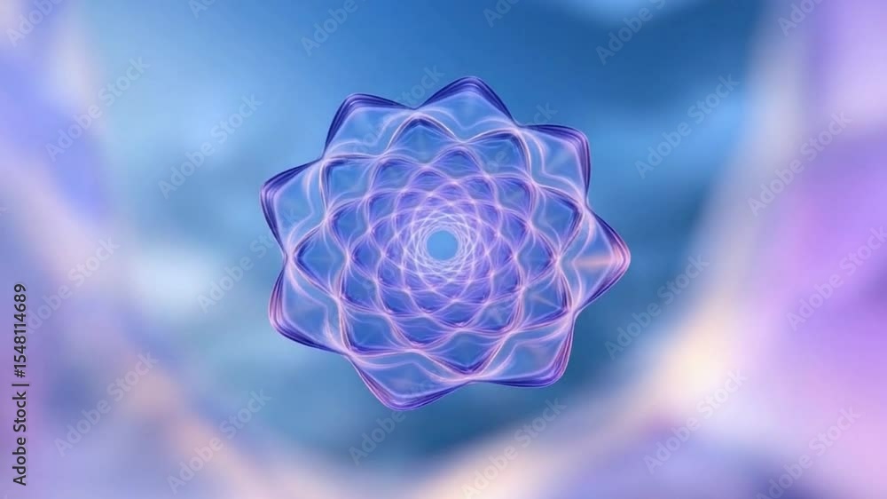 Poster abstract cosmic bloom: an ethereal, generative image showcases a mesmerizing bloom with intricate pa