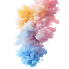 Fototapeta premium colorful smoke on white background