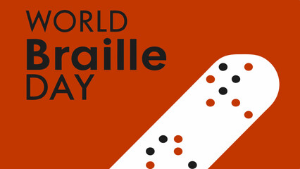 Hope in Silence – World Braille Day Vector Banner.
