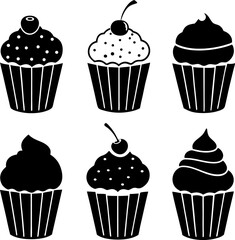 cupcakes icon  collection of cupcake (1).eps
