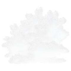 A soft and isolated cloud, perfect for adding a touch of serenity to any design.