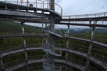 Tree Top Trail at Janske Lazne,Trutnov District,Hradec Králové Region,Czech...