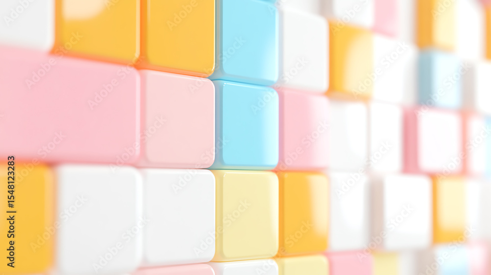 Poster colorful abstract tiles create a vibrant backdrop that enhances creativity and inspiration in design