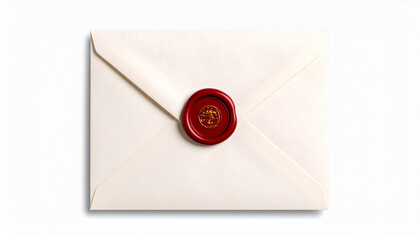 Elegant Envelope with Wax Seal Classic Letter Vintage Style Invitation or Message

