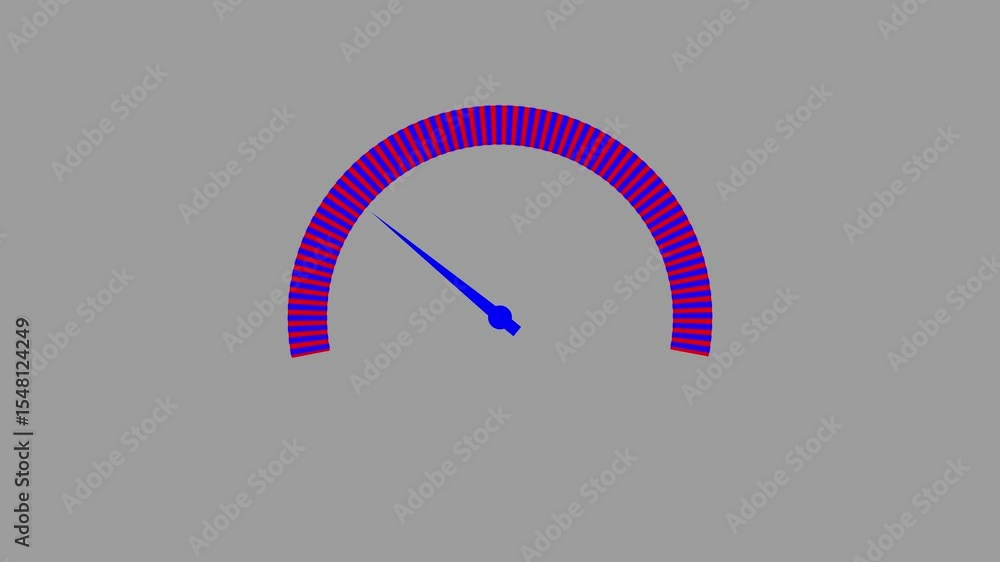 Aufkleber speedometer with needle near the max digital speed meter animation, speedometer display..