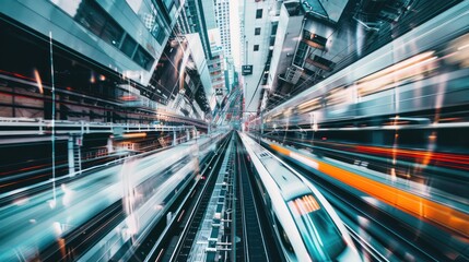 High speed urban train tunnel