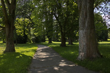 Castle garden in Kopidlno,Jicin district,Hradec Králové Region,Czech republic,bohemia,Europe
