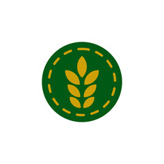 grain logo icon, simple flat style, vector illustration, symbol, design logo template pictogram, for ui or ux isolated on white for mobile app, editable
