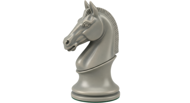 Isolated Knight Chess Piece