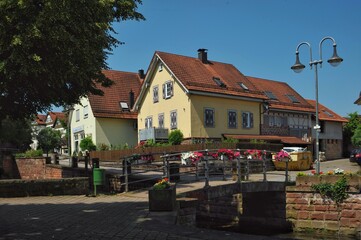 Step into the idyllic charm of a quaint German village.