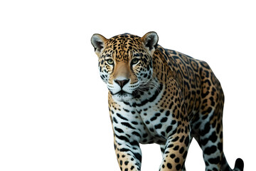 Fototapeta premium portrait of a leopard on transperant background ,PNG Image