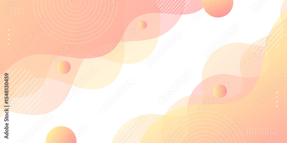 Poster modern pink and peach wave background with smooth transitions and abstract flow. ideal for feminine 