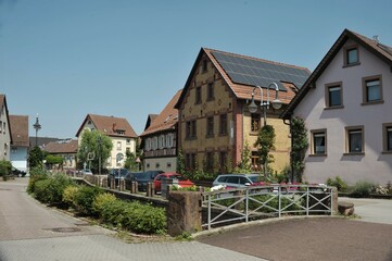 Step into the idyllic charm of a quaint German village.