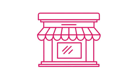 Isolated Simple Storefront Icon