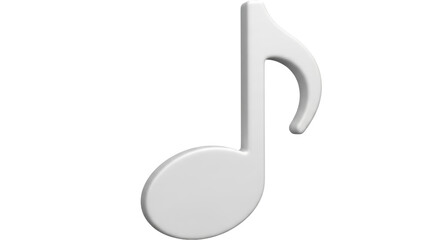 Isolated Music Note