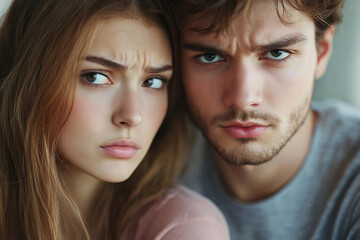 Generative AI Image of Family Couple in Conflict Highlighting Emotional Tension and Family Issues