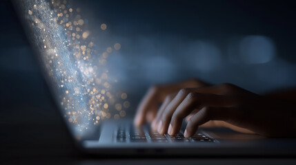 AI Assistant on Laptop for Multimedia Productivity Tools